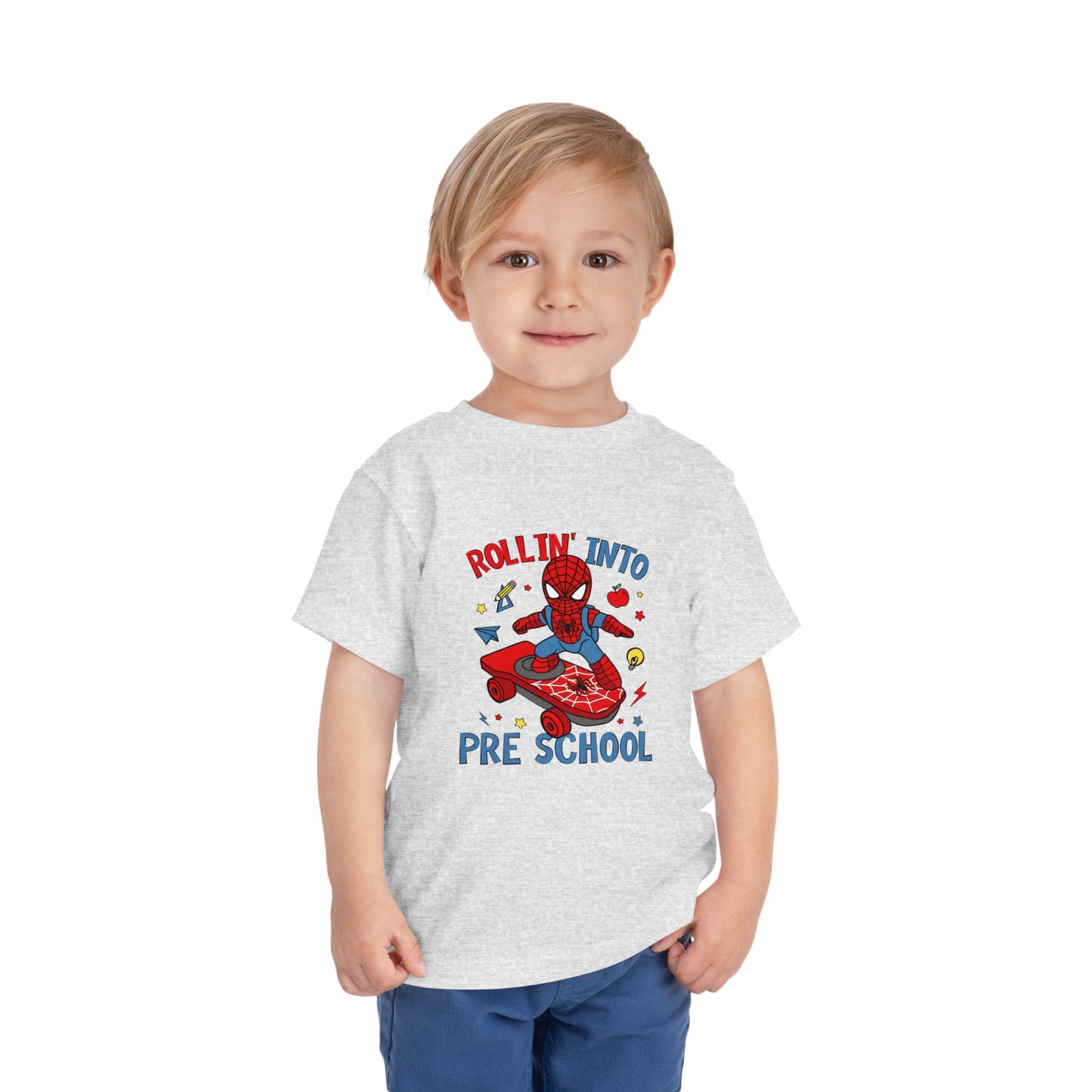 Rollin' Into Preschool Toddler Short Sleeve Tee