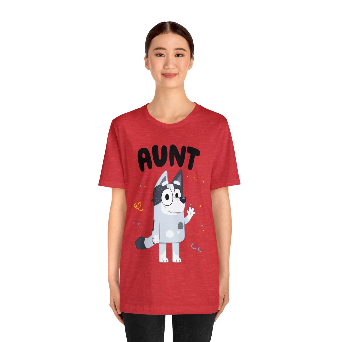 Aunt Bluey Birthday short sleeve Tshirt