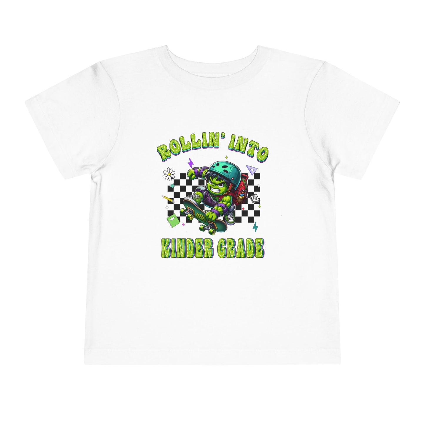 HULK - Rollin' Into Kinder Grade Toddler Short Sleeve Tee