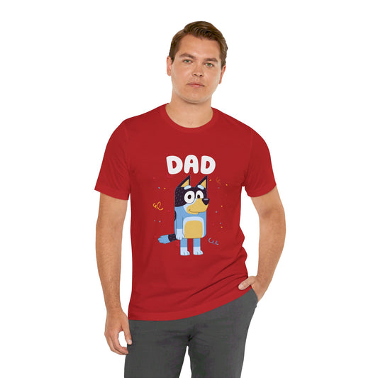 Dad Bluey Birthday Short sleeve Tshirt