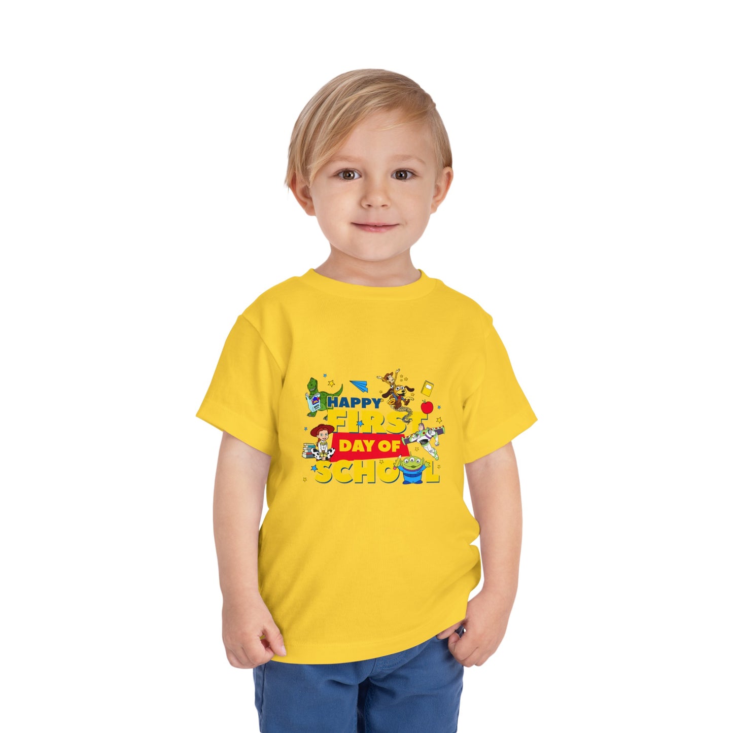 Happy First Day of School Toddler Short Sleeve Tee