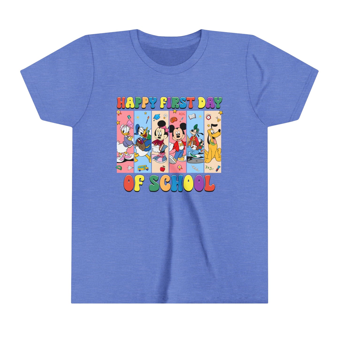 Happy First Day of School Youth Short Sleeve Tee