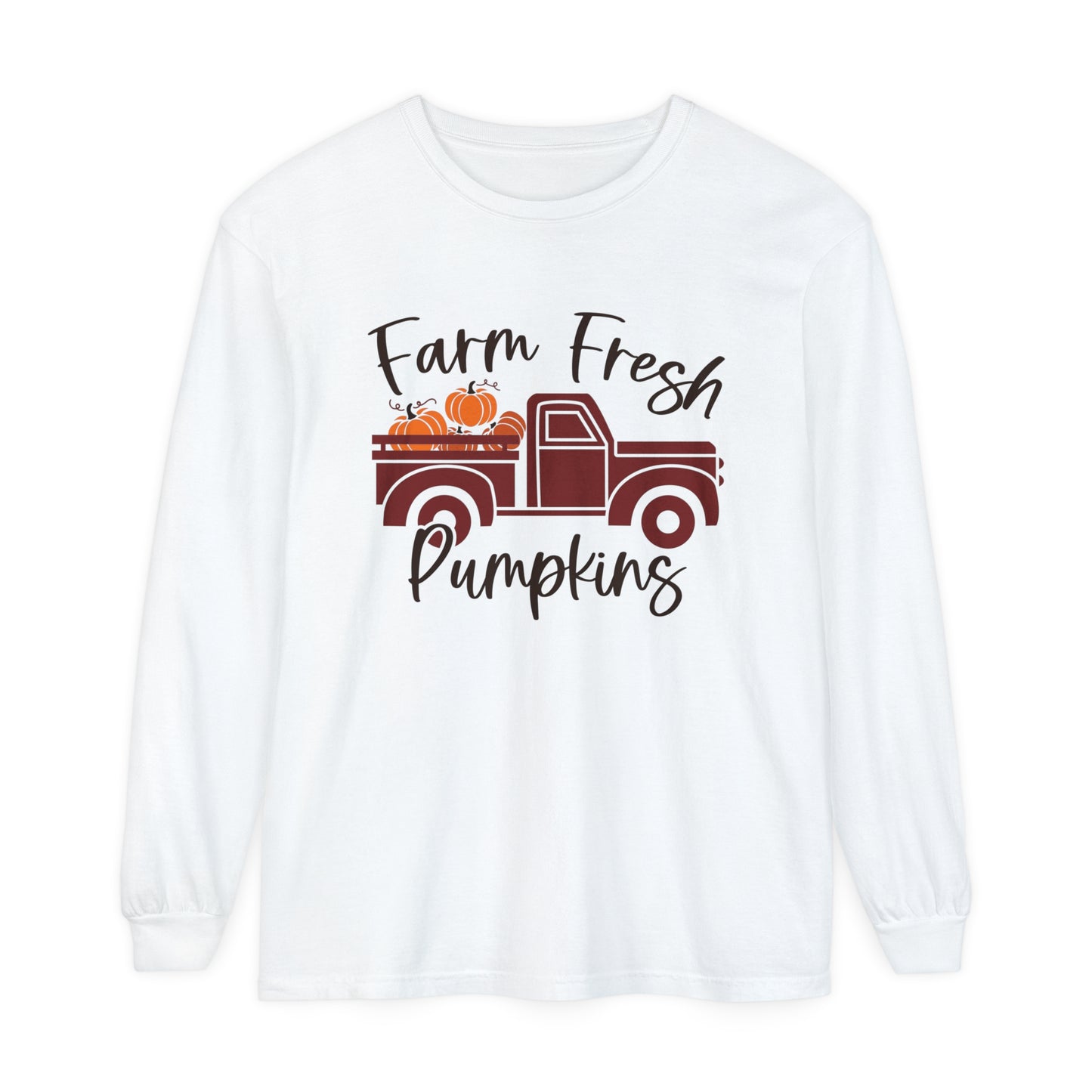 Farm Fresh Pumpkins Long Sleeve T-Shirt
