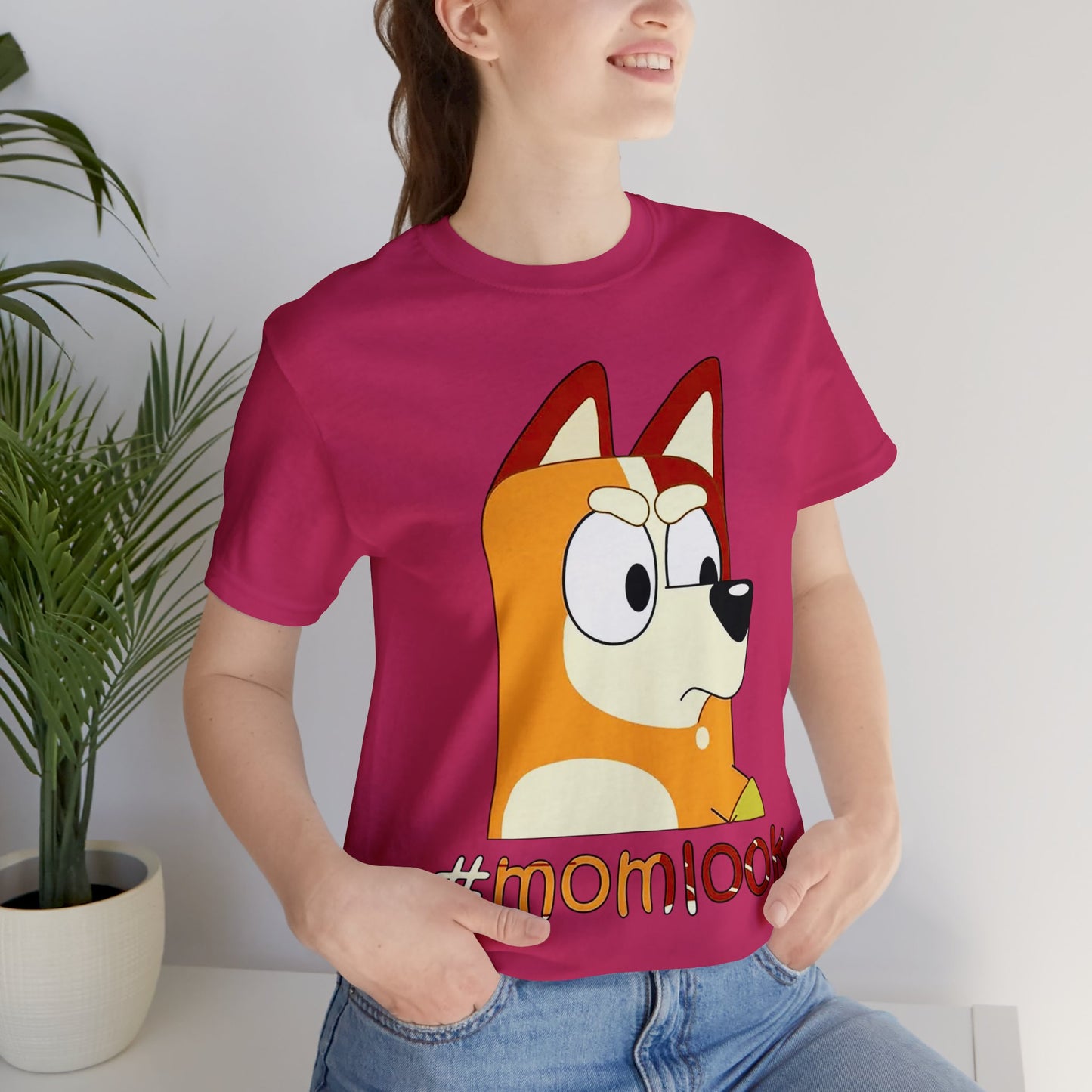 Chilli Heeler #momlook Short Sleeve Tshirt