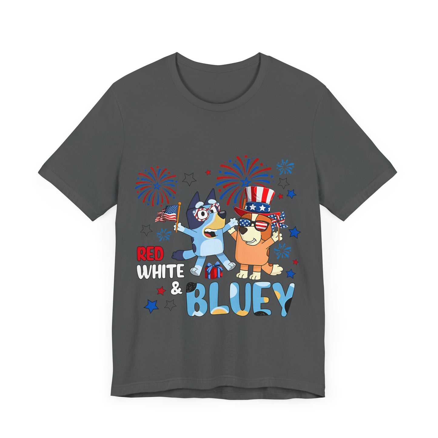 Red, White & Bluey Jersey Short Sleeve Tee
