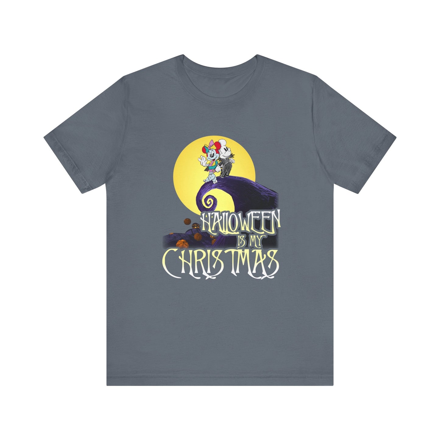 Mickey and Minnie Nightmare B4 Christmas Jersey Short Sleeve Tee