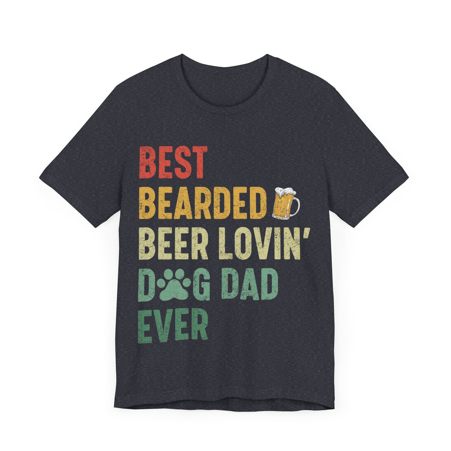 Best Dog Dad Jersey Short Sleeve Tee