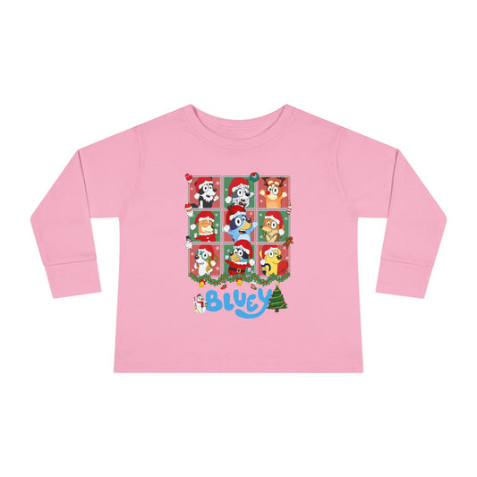 Christmas Polaroids Toddler Long Sleeve Tee