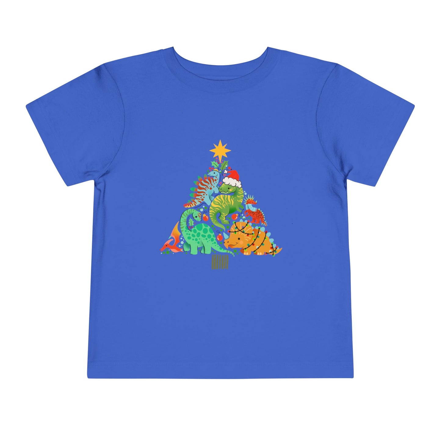 Dino christmas Toddler Short Sleeve Tee