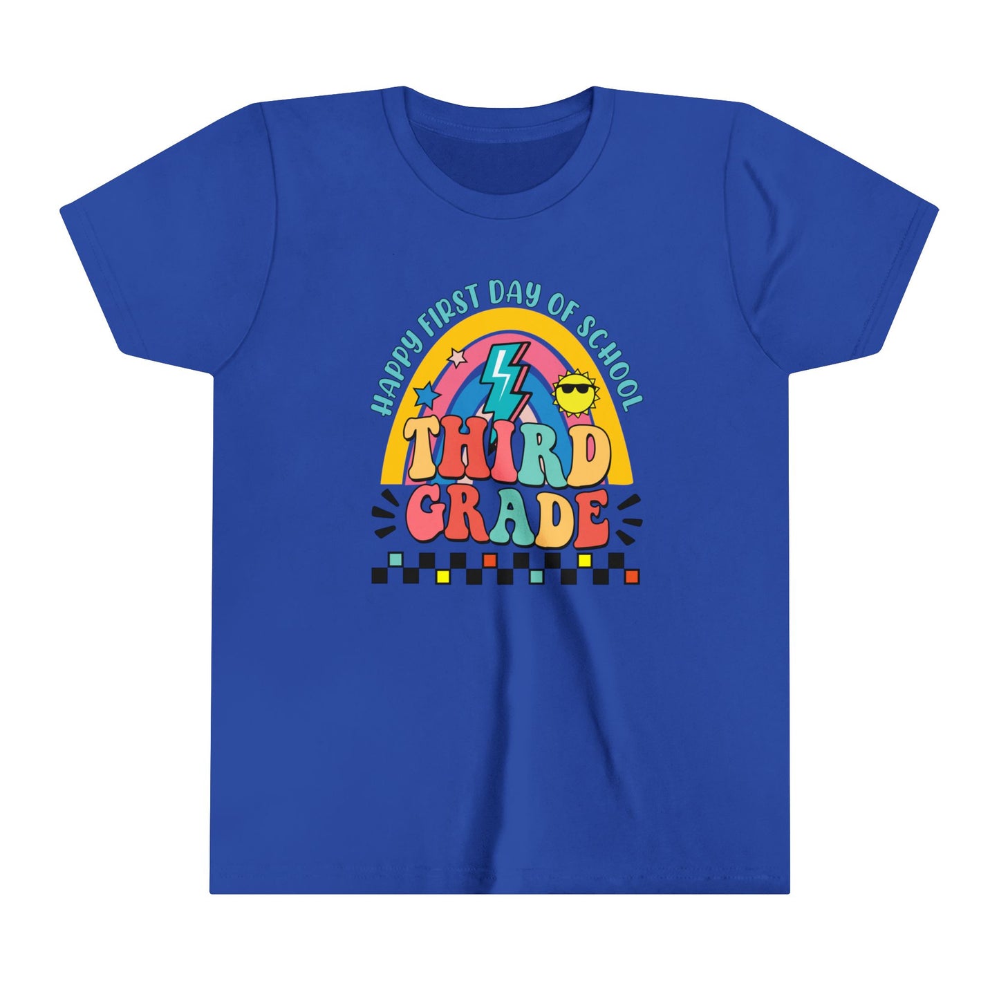 Happy First Day of School - 3rd Grade Youth Short Sleeve Tee