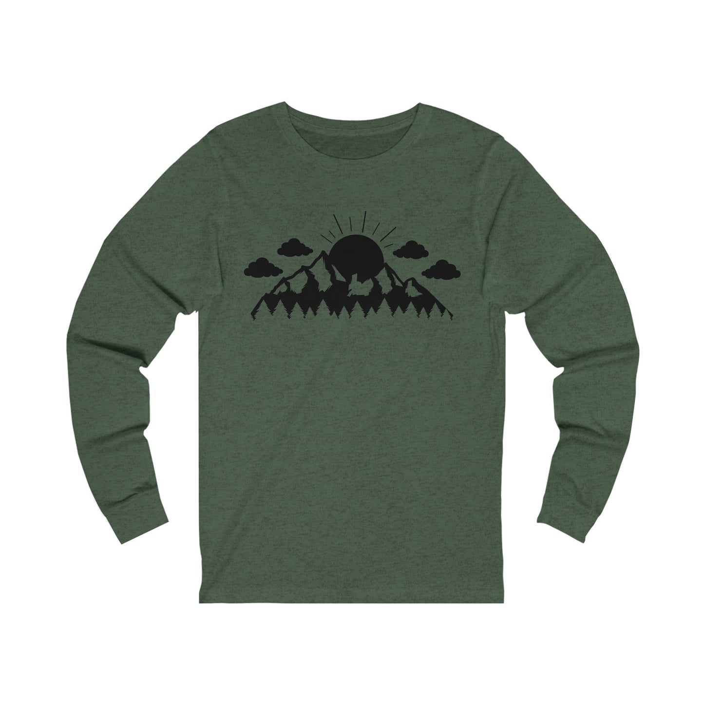 Forest - Mountain - Sun Long Sleeve Tshirt
