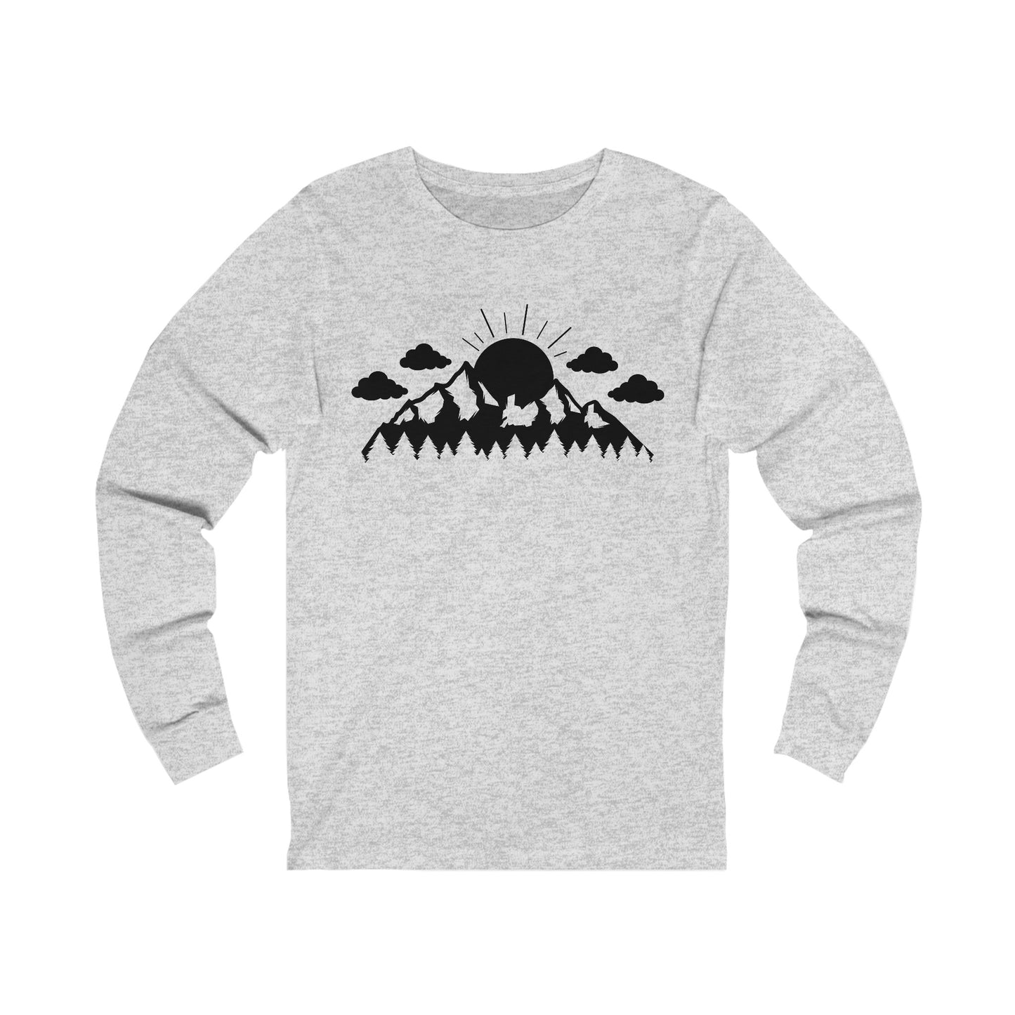 Forest - Mountain - Sun Long Sleeve Tshirt