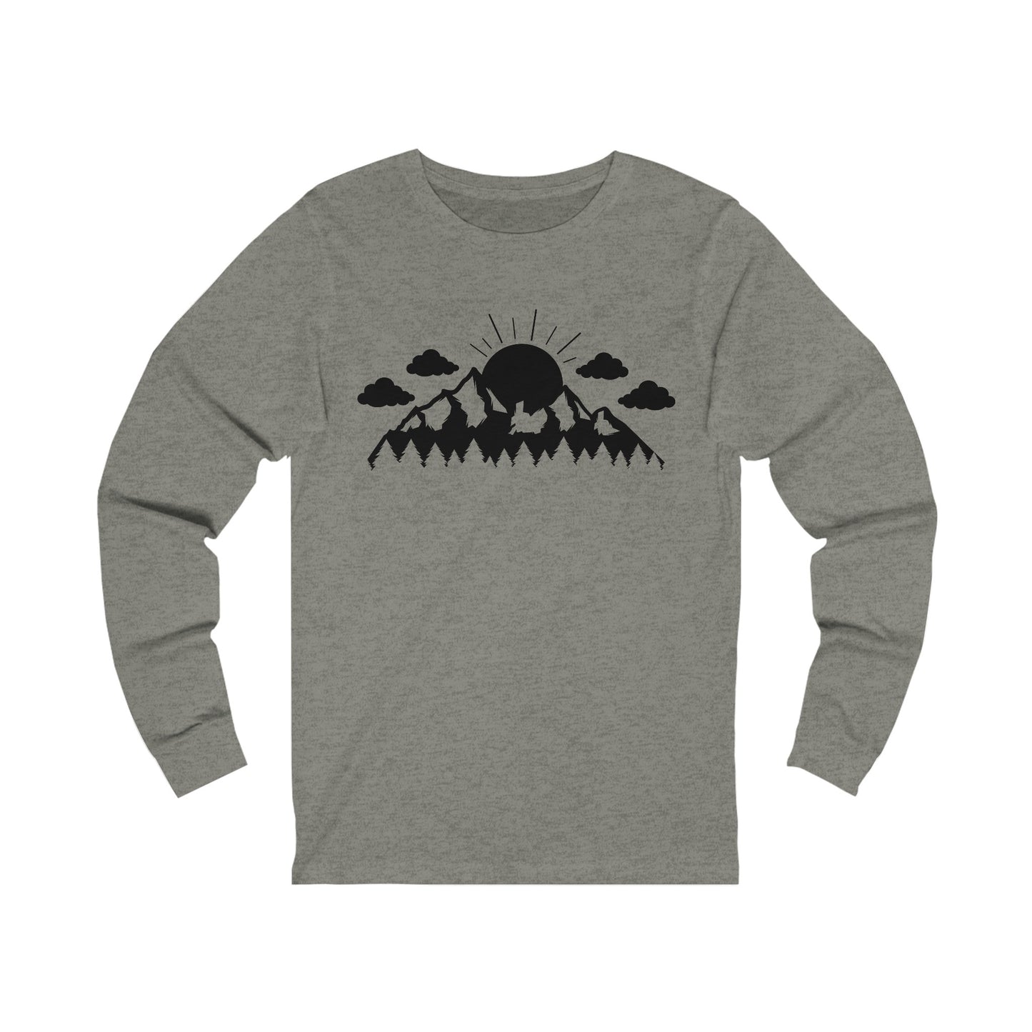 Forest - Mountain - Sun Long Sleeve Tshirt
