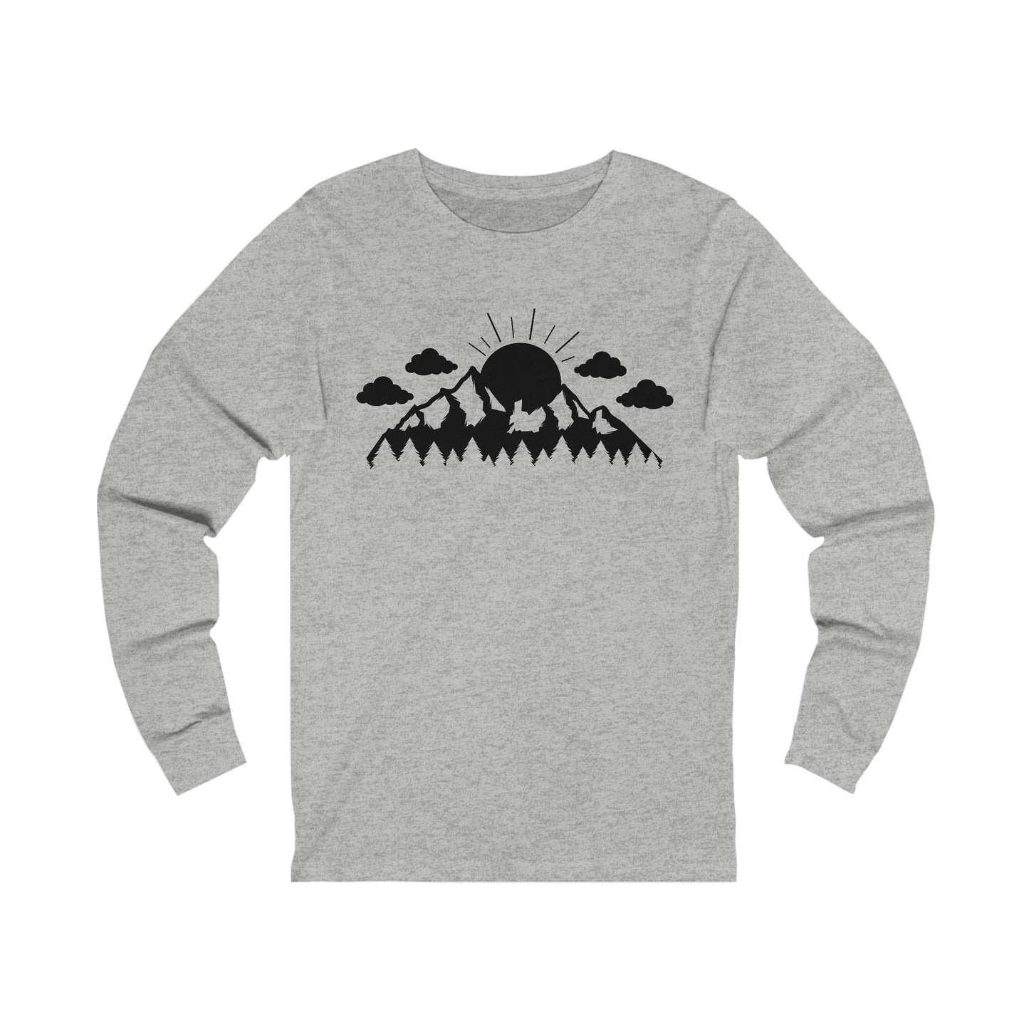 Forest - Mountain - Sun Long Sleeve Tshirt
