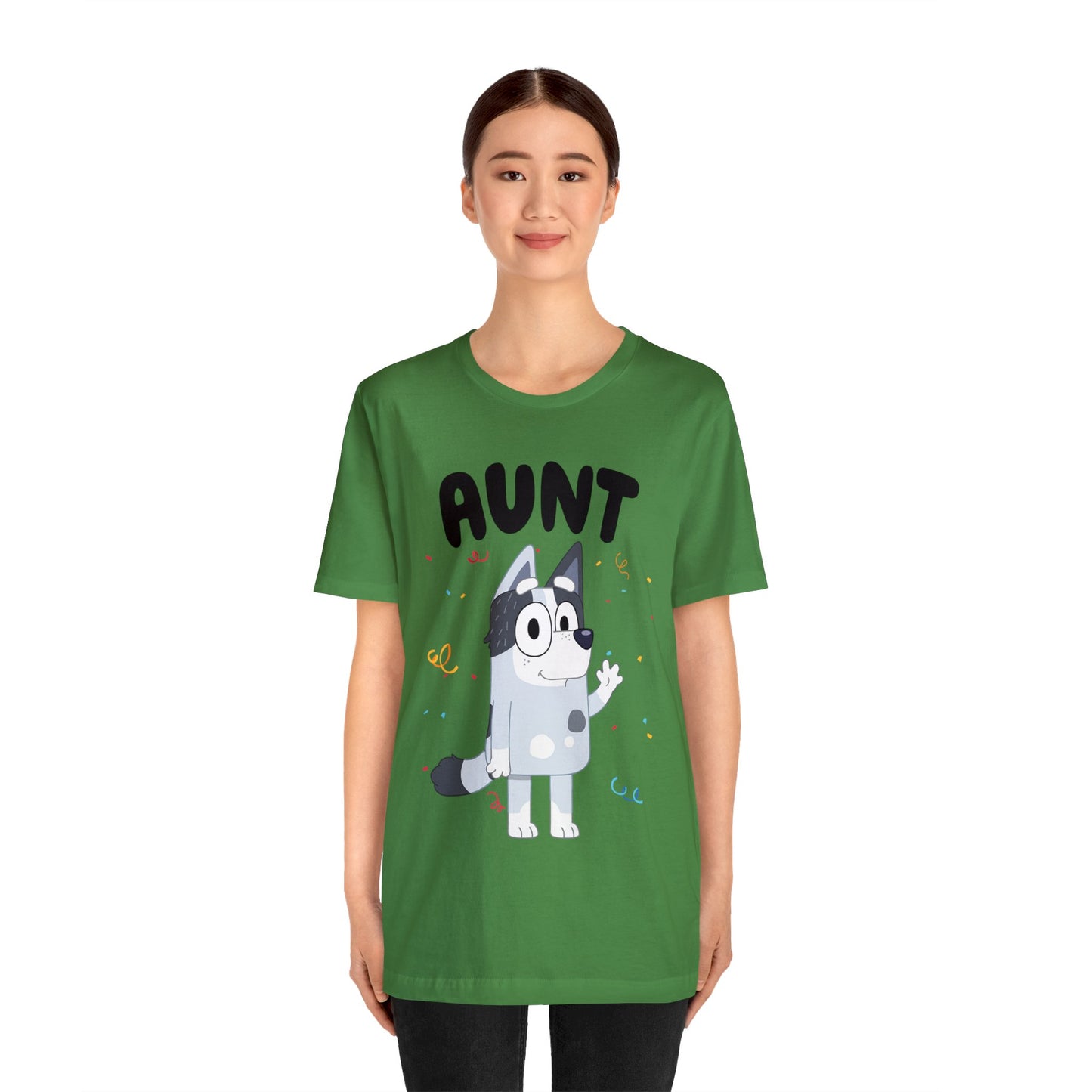 Aunt Bluey Birthday short sleeve Tshirt