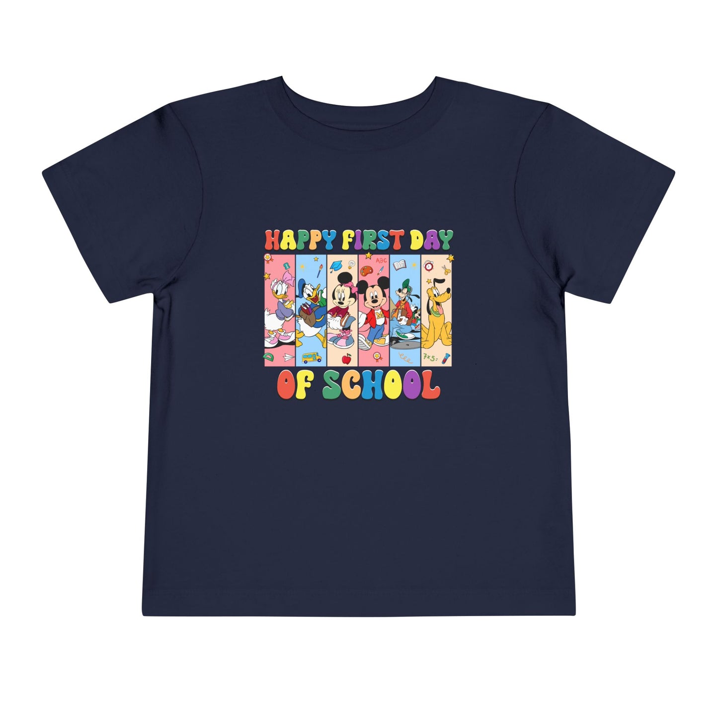 Happy First Day of School Toddler Short Sleeve Tee