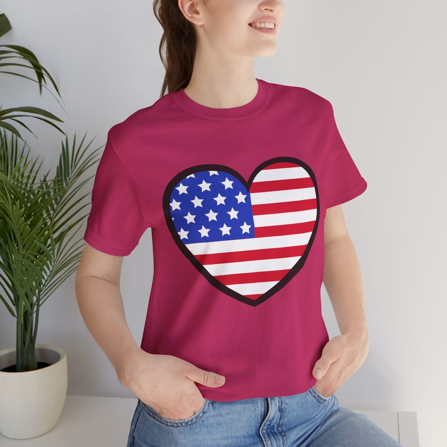 American Heart Jersey Short Sleeve Tee