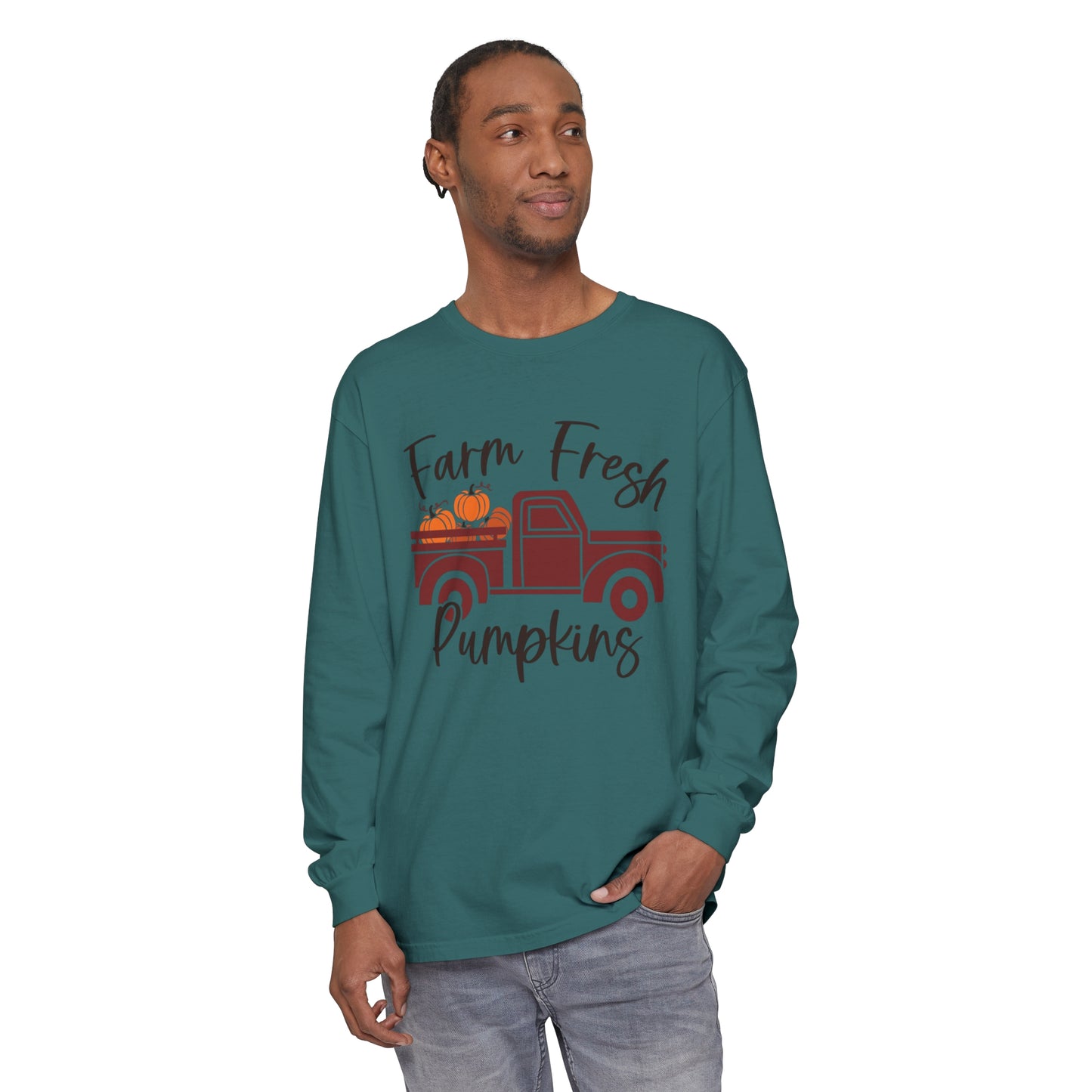 Farm Fresh Pumpkins Long Sleeve T-Shirt