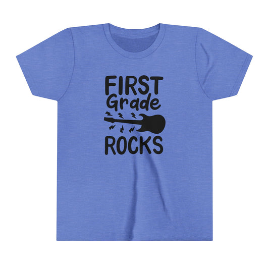First Grade Rocks Youth Short Sleeve Tee