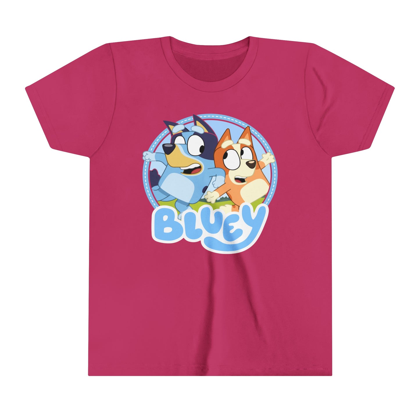 Bluey logo youth Sleeve Tshirt