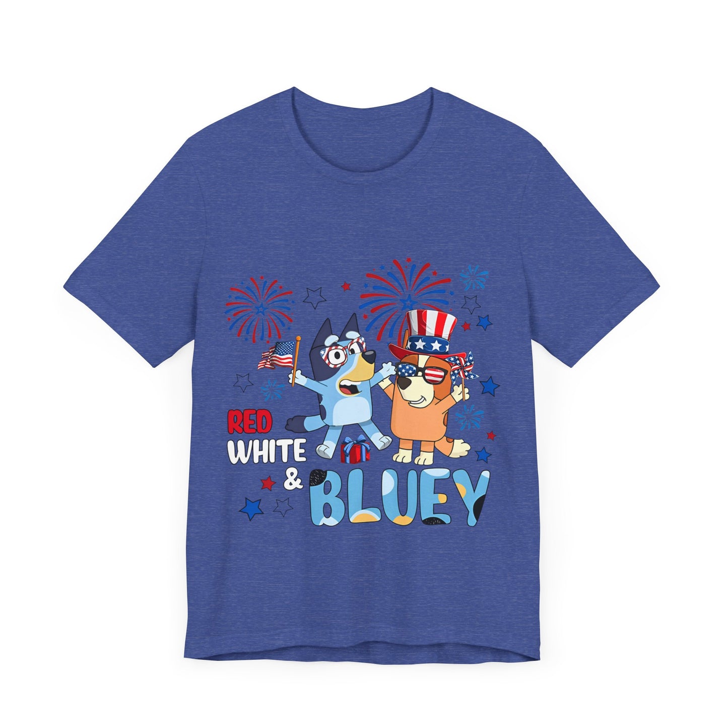 Red, White & Bluey Jersey Short Sleeve Tee