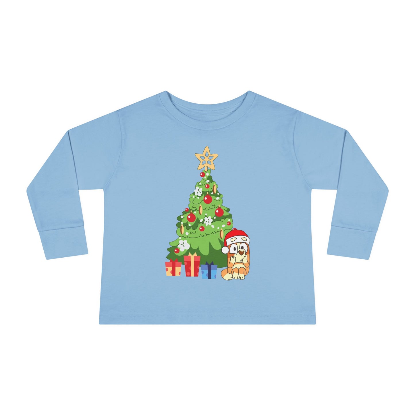 Christmas Tree Bingo Toddler Long Sleeve Tee