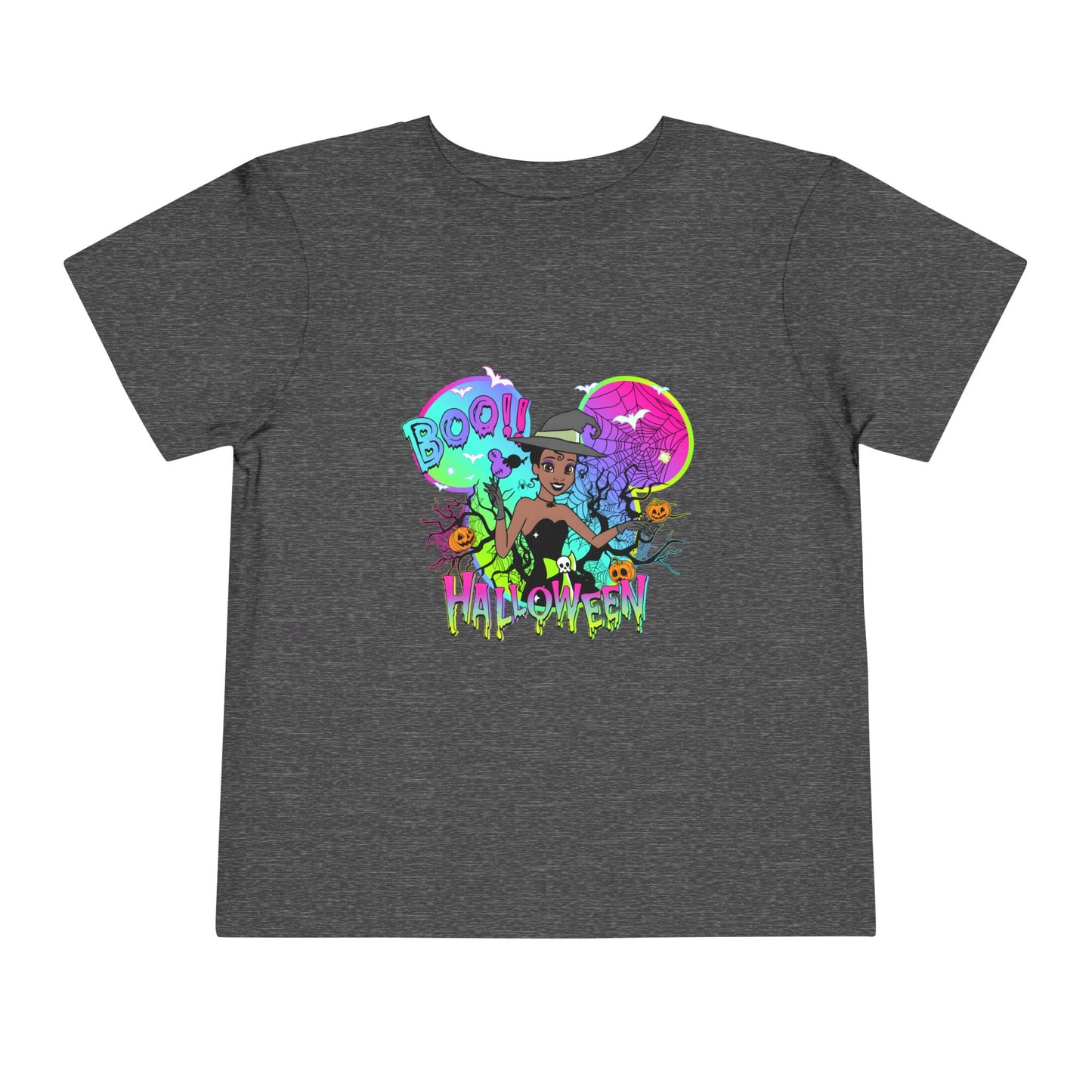 Tiana Boo! Halloween Toddler Short Sleeve Tee