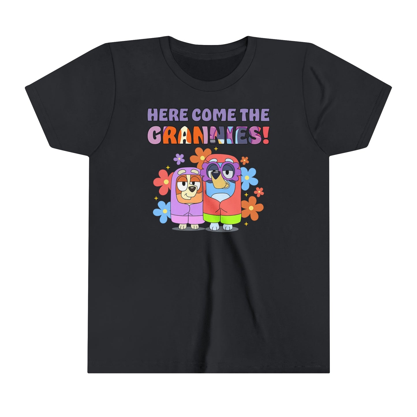 Here Come the Grannies Youth Short Sleeve Tshirt