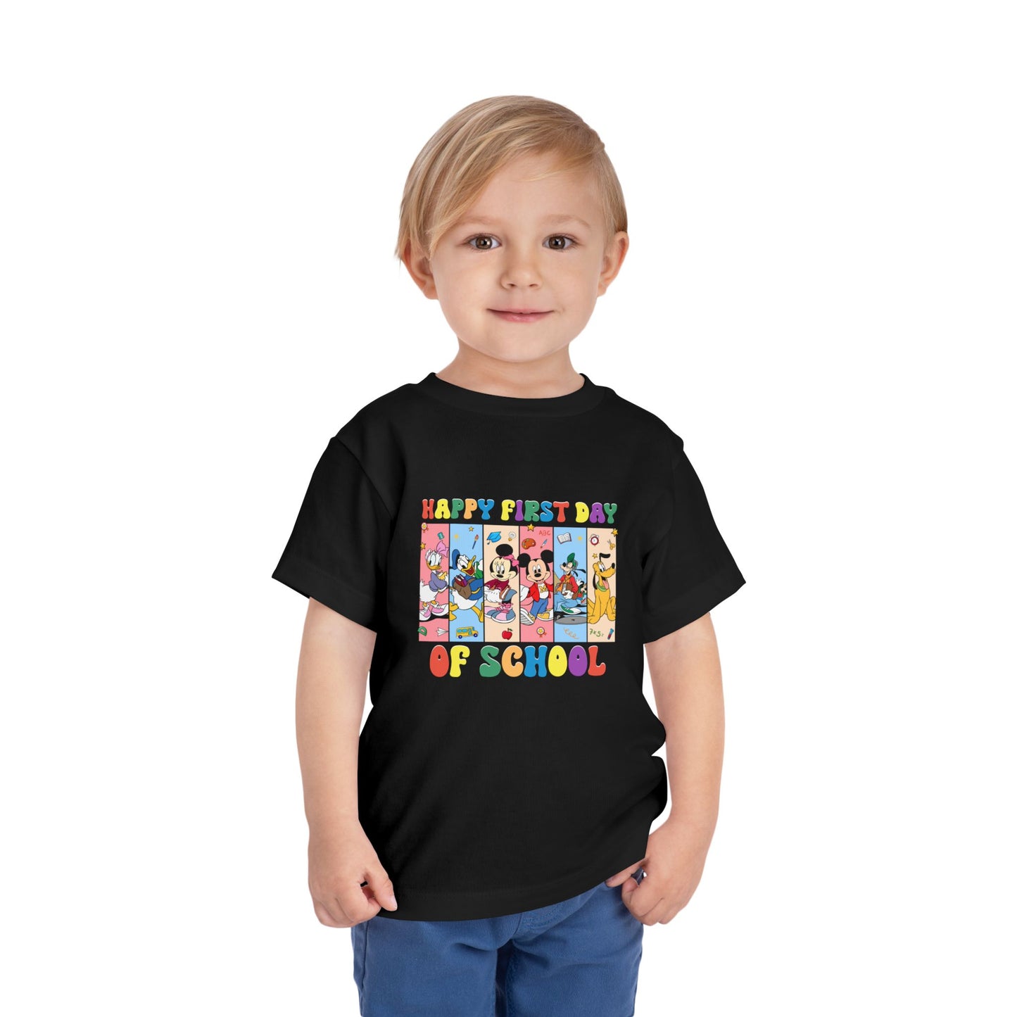 Happy First Day of School Toddler Short Sleeve Tee