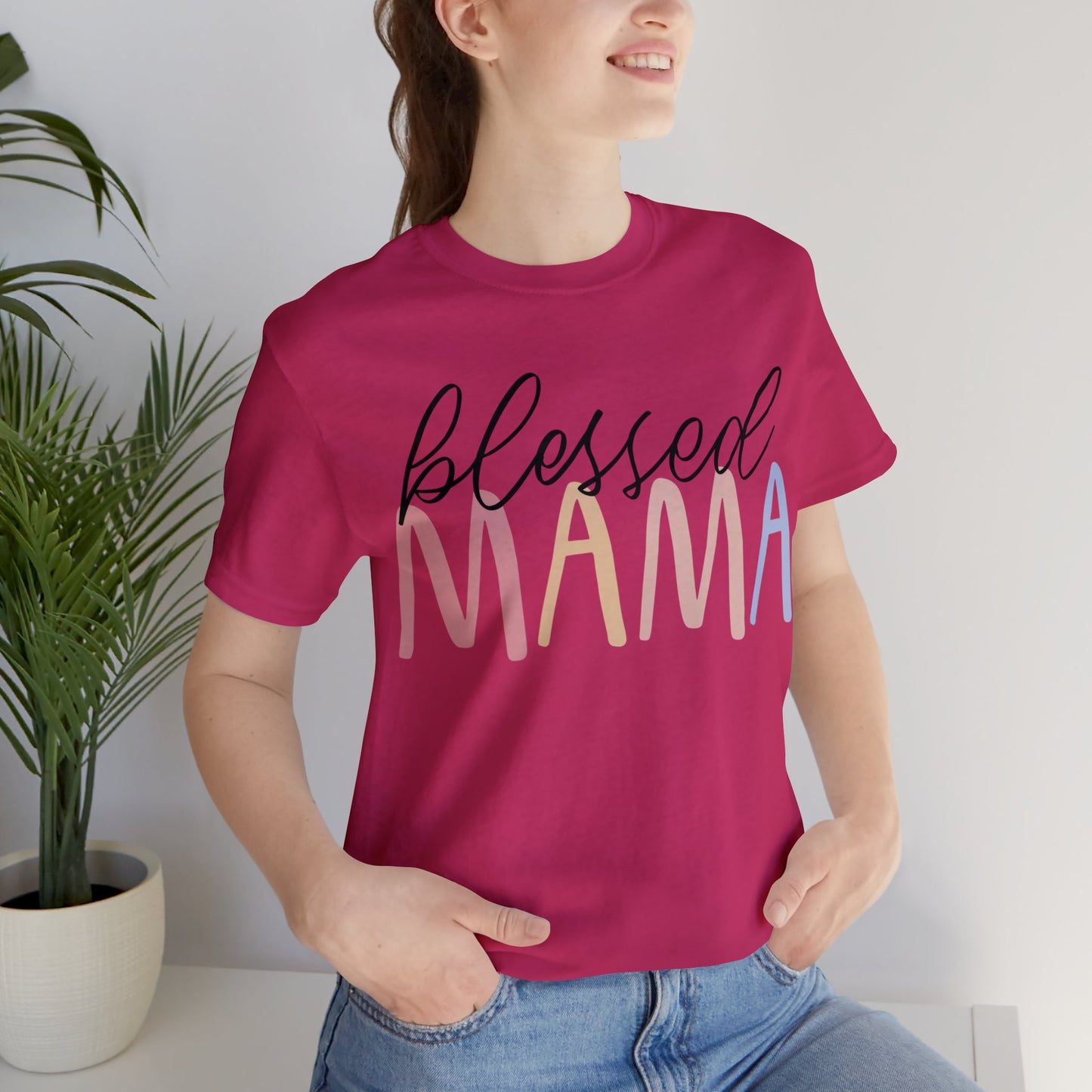 Blessed Mama short sleeve tshirt