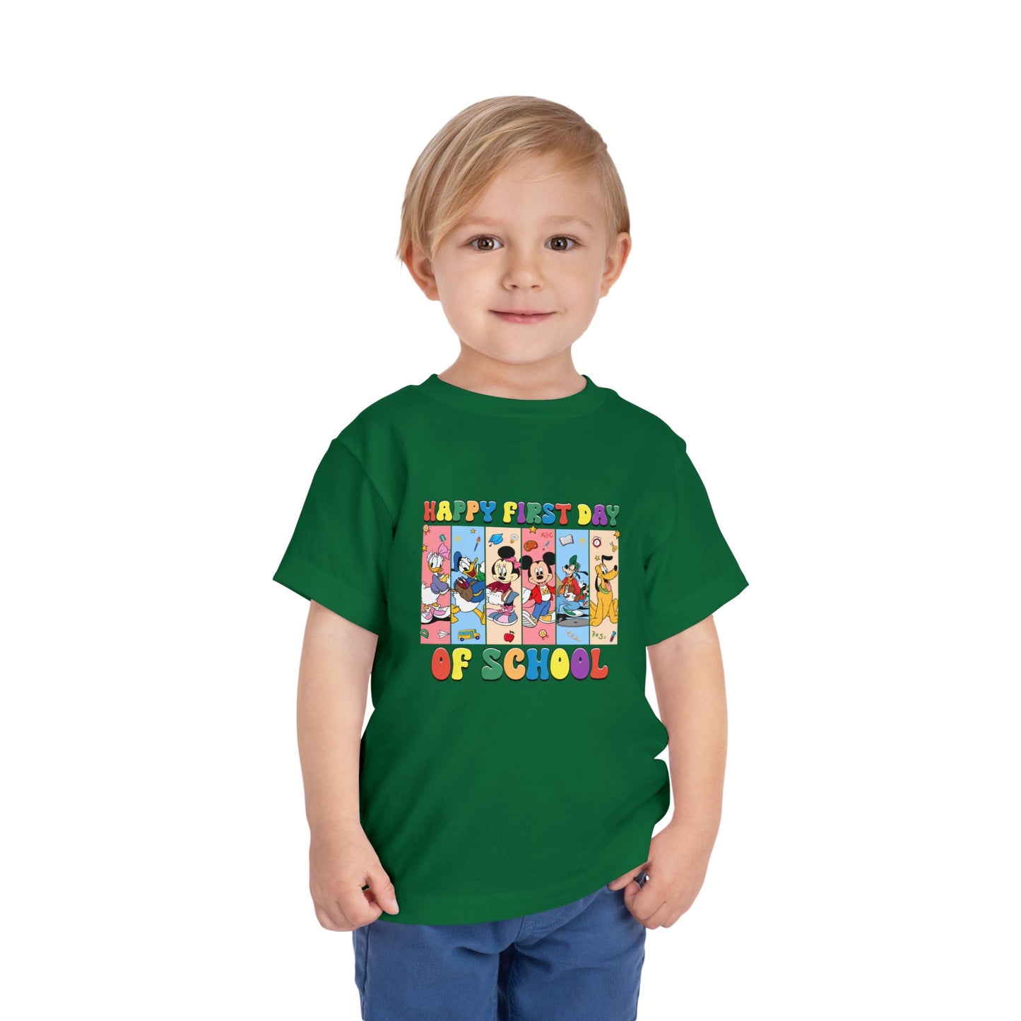 Happy First Day of School Toddler Short Sleeve Tee