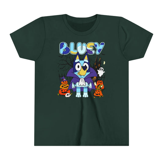 Blue vampire Youth Short Sleeve Tee