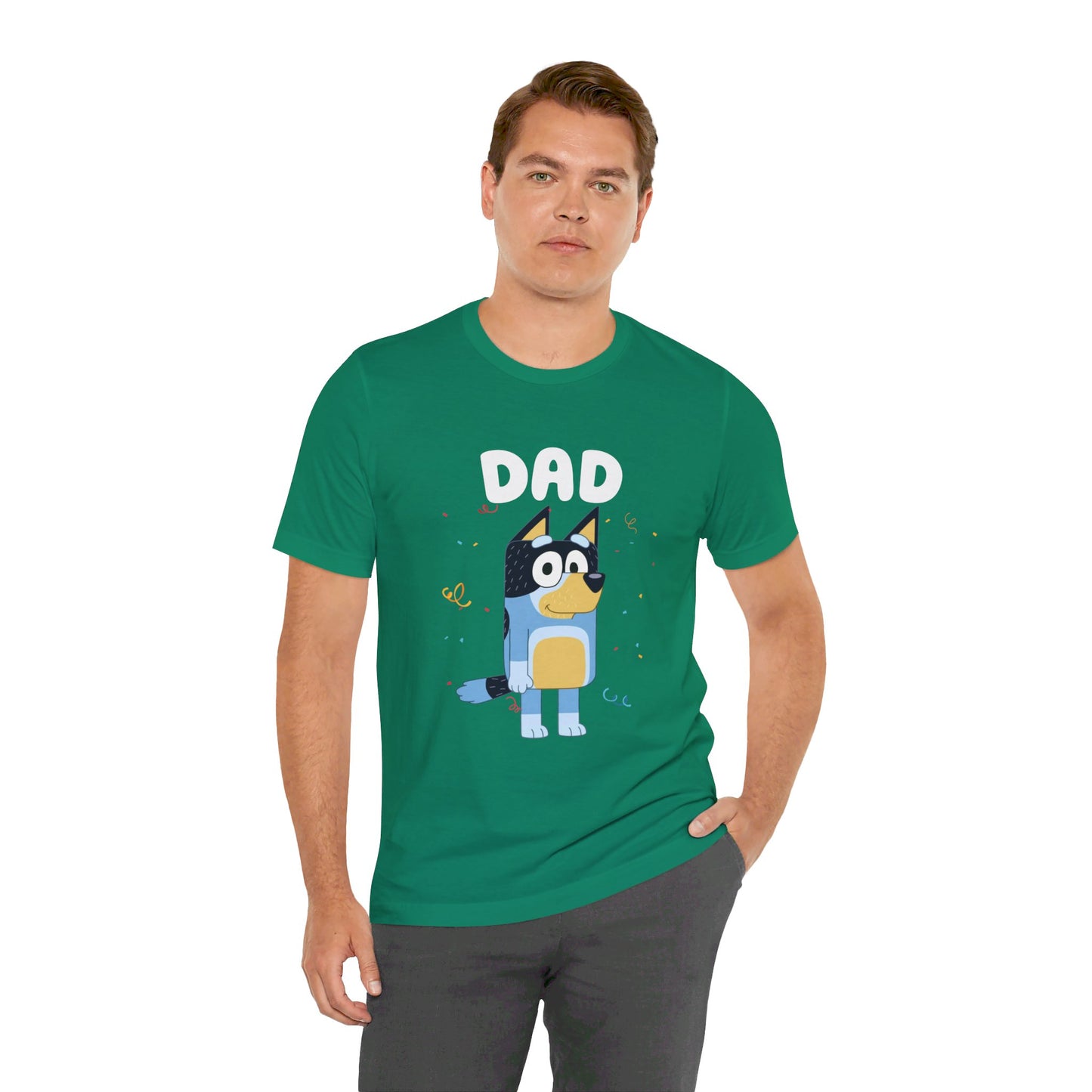 Dad Bluey Birthday Short sleeve Tshirt