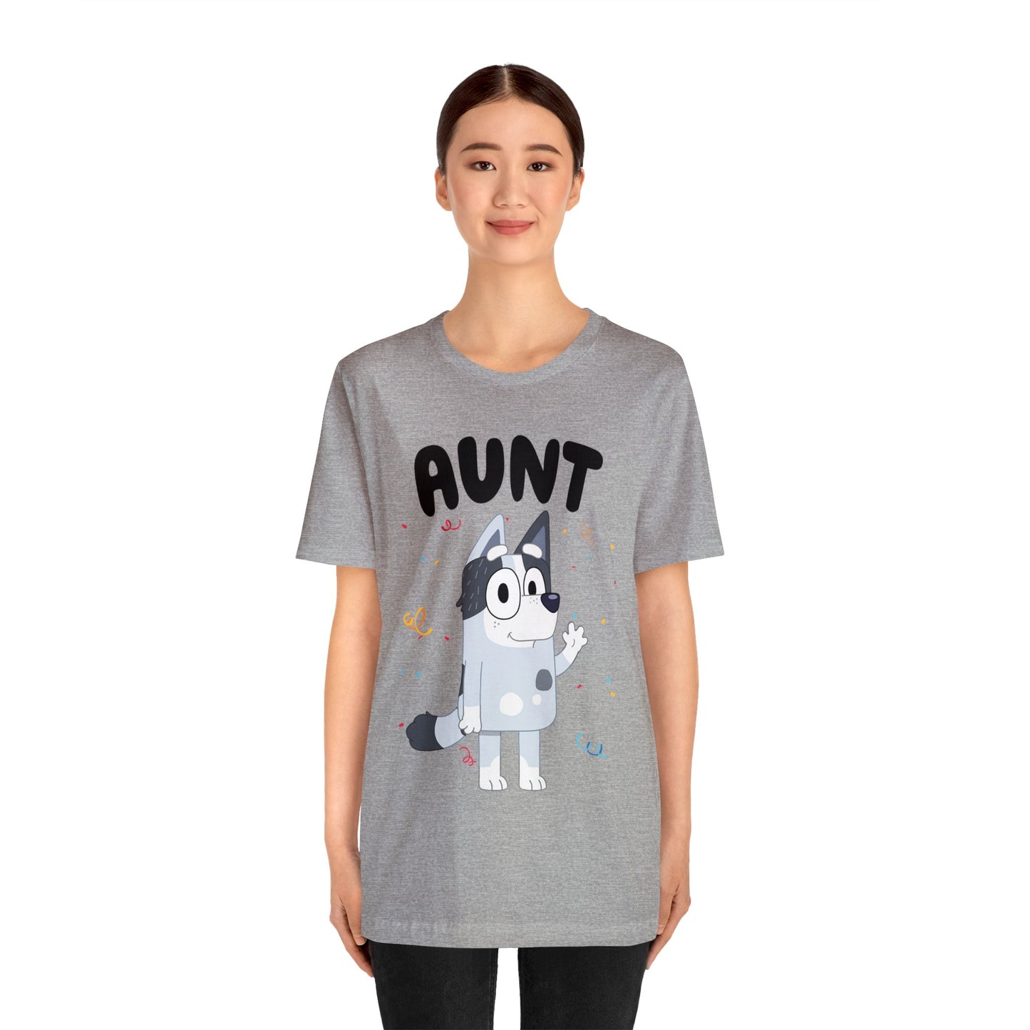 Aunt Bluey Birthday short sleeve Tshirt