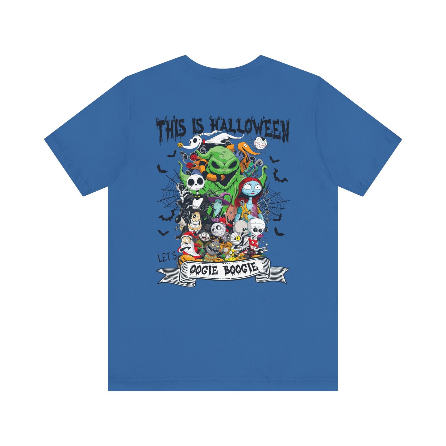 This is Halloween, Lets Oogie Boogie (front and back) Jersey Short Sleeve Tee