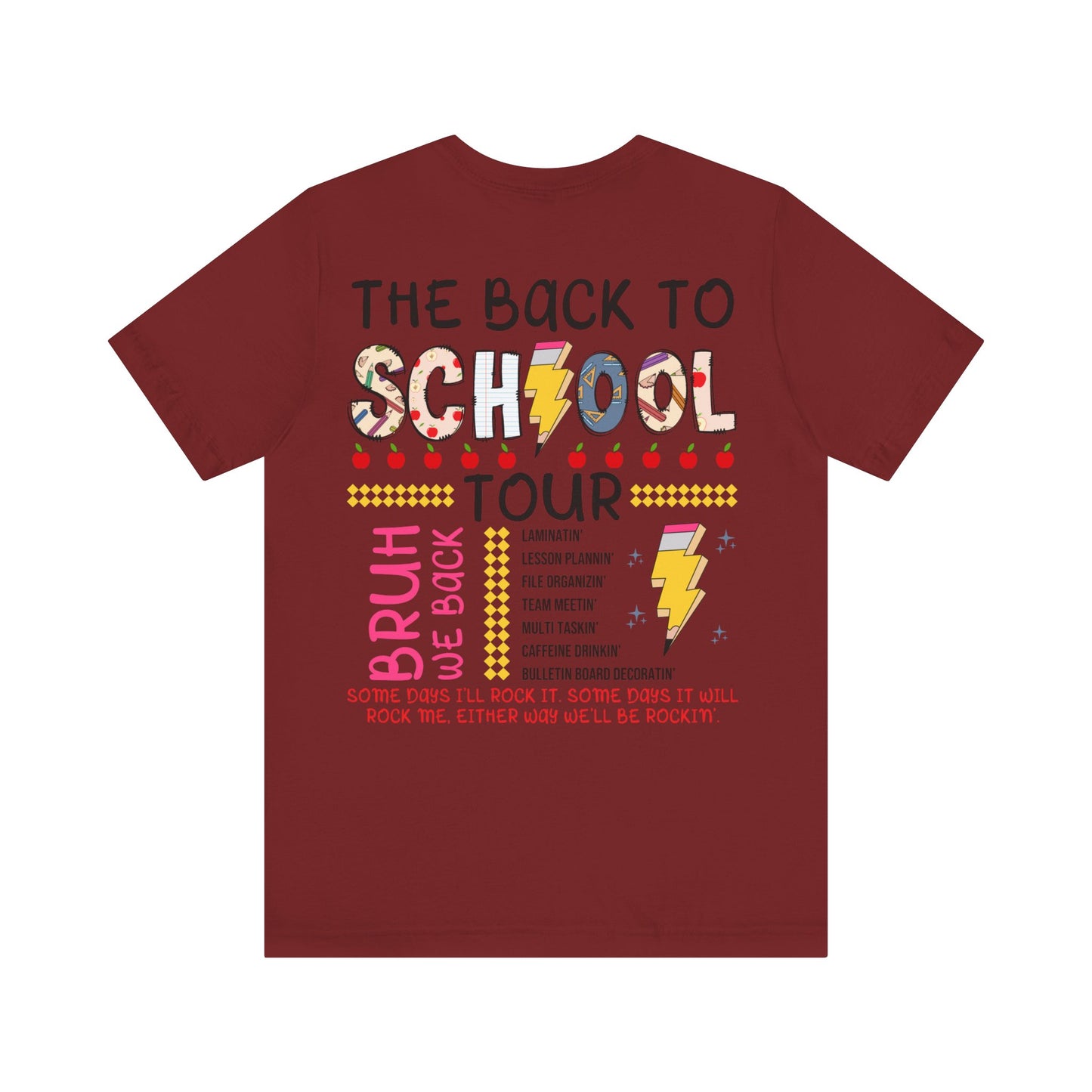 ABCD The Back to School Tour (front/back) Jersey Short Sleeve Tee