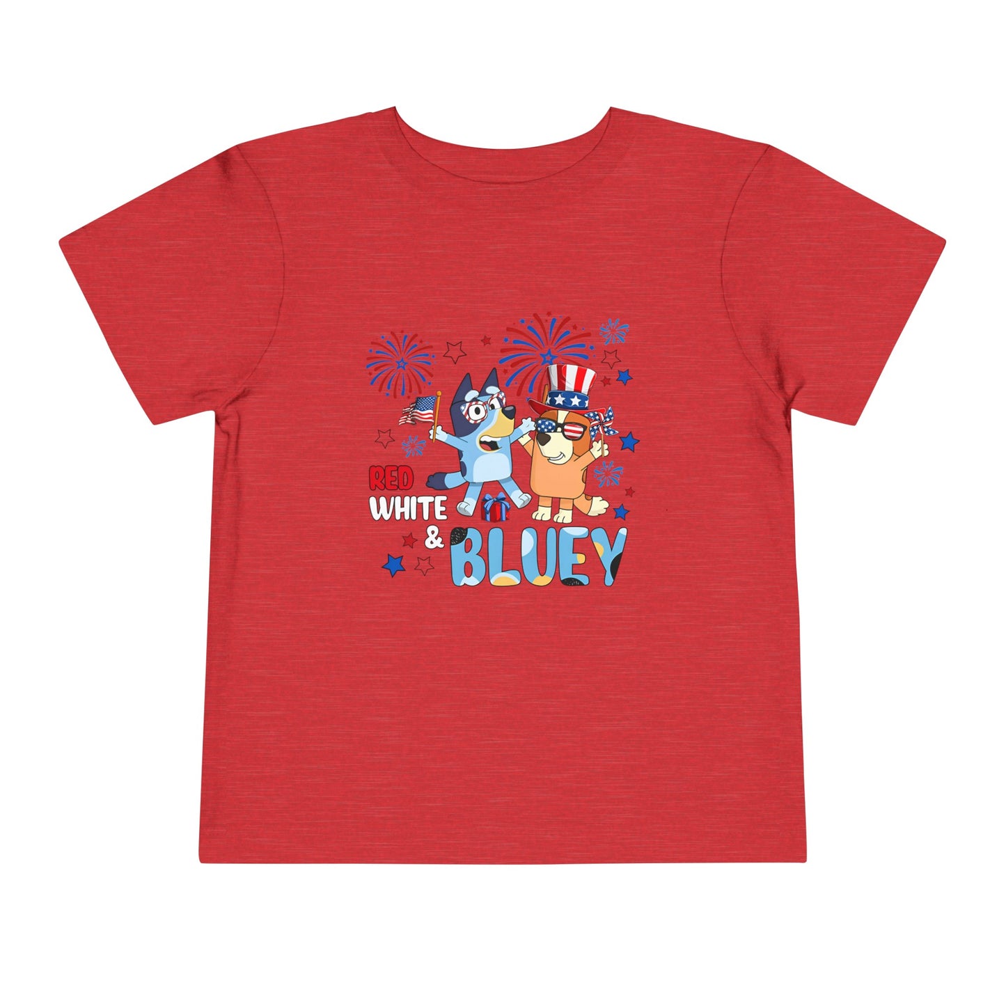 Red, White & Bluey Toddler Short Sleeve Tee