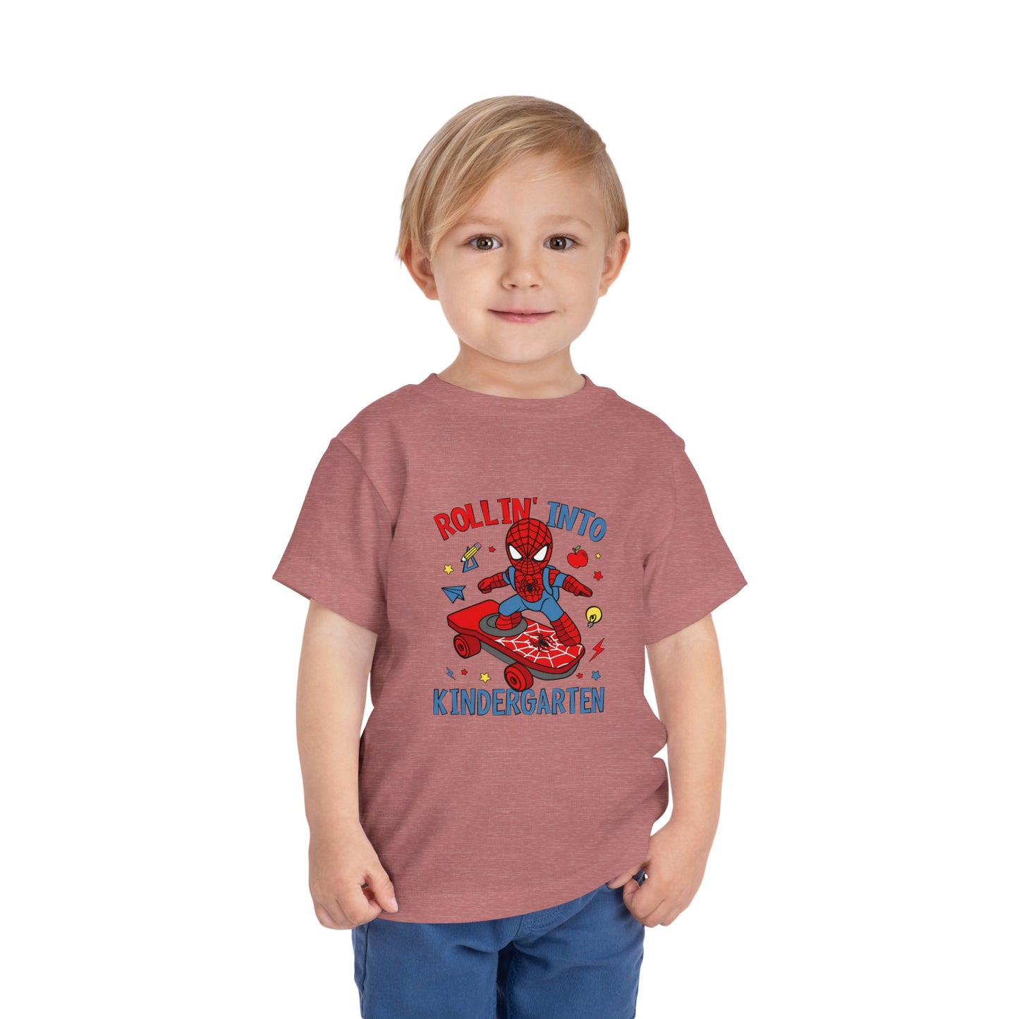 Rollin' Into Kindergarten Toddler Short Sleeve Tee