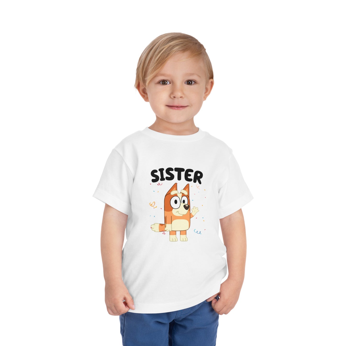 Sister Birthday Toddler Short Sleeve Tee