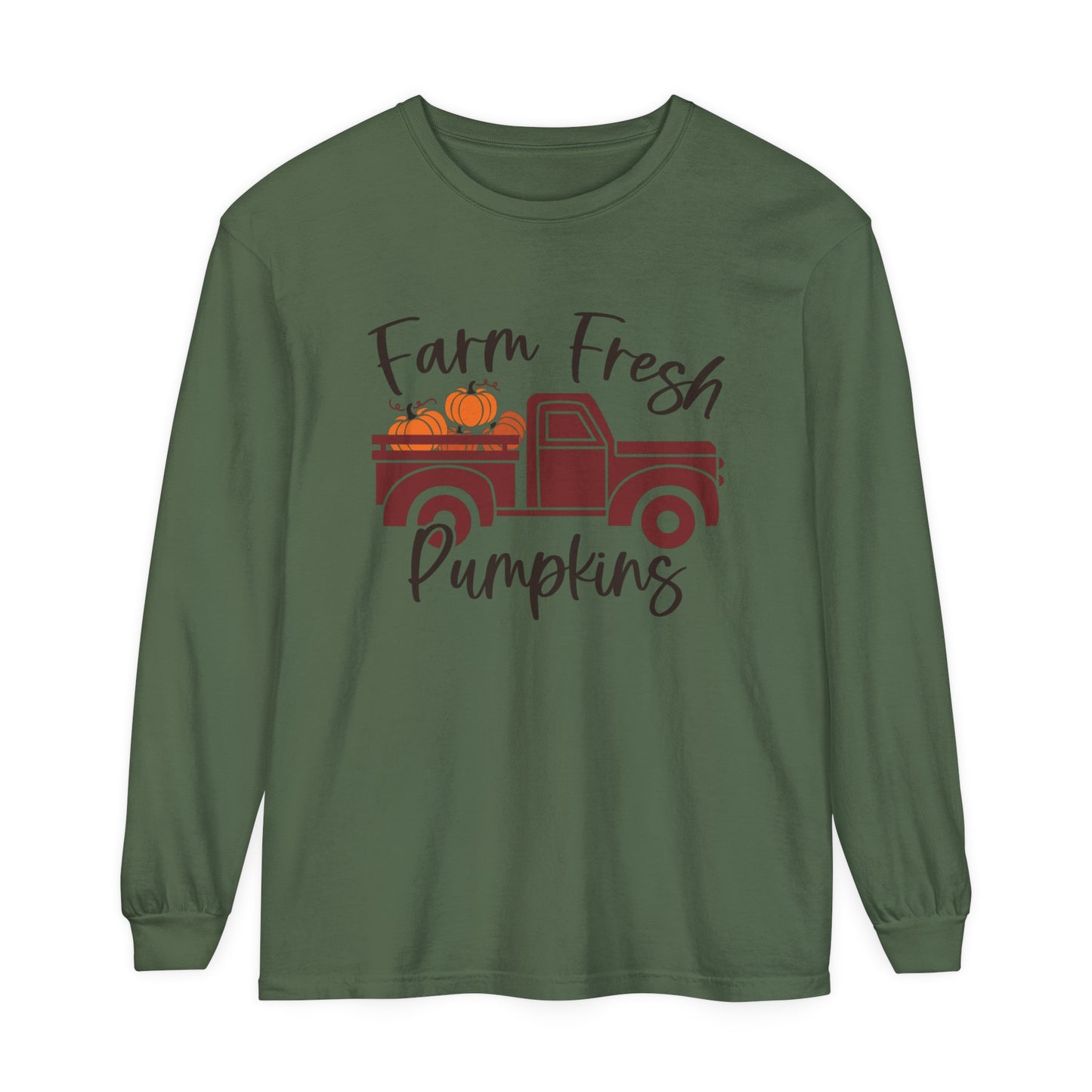 Farm Fresh Pumpkins Long Sleeve T-Shirt