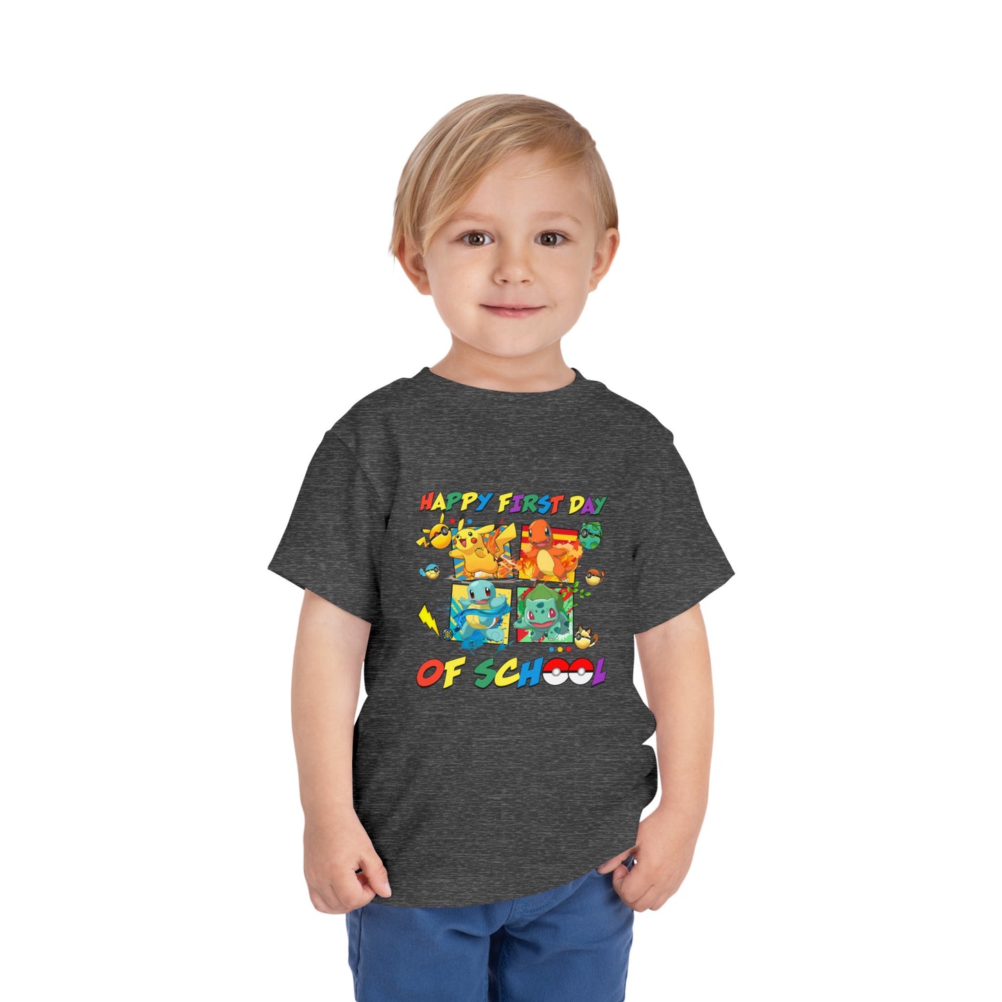 Happy First Day of School Toddler Short Sleeve Tee