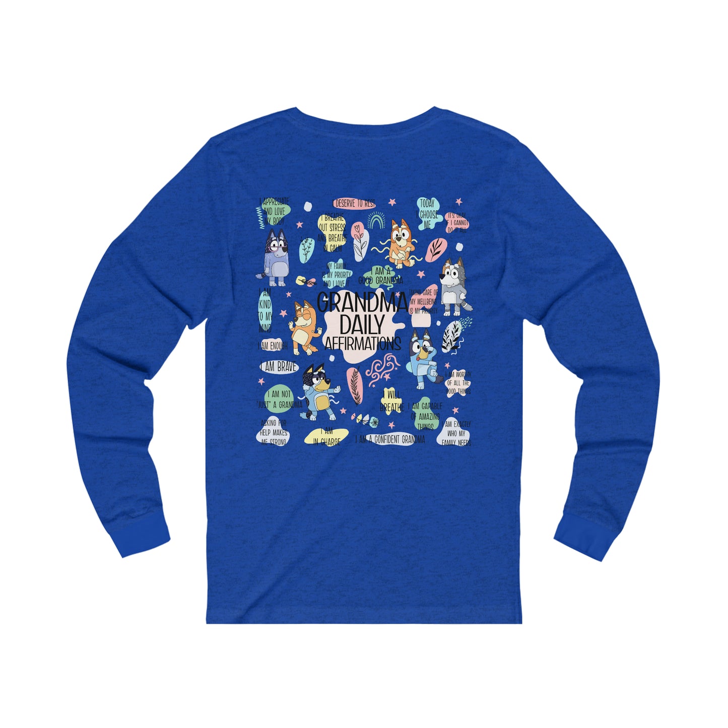 Bluey - Grandma Daily Affirmations Long Sleeve Tshirt