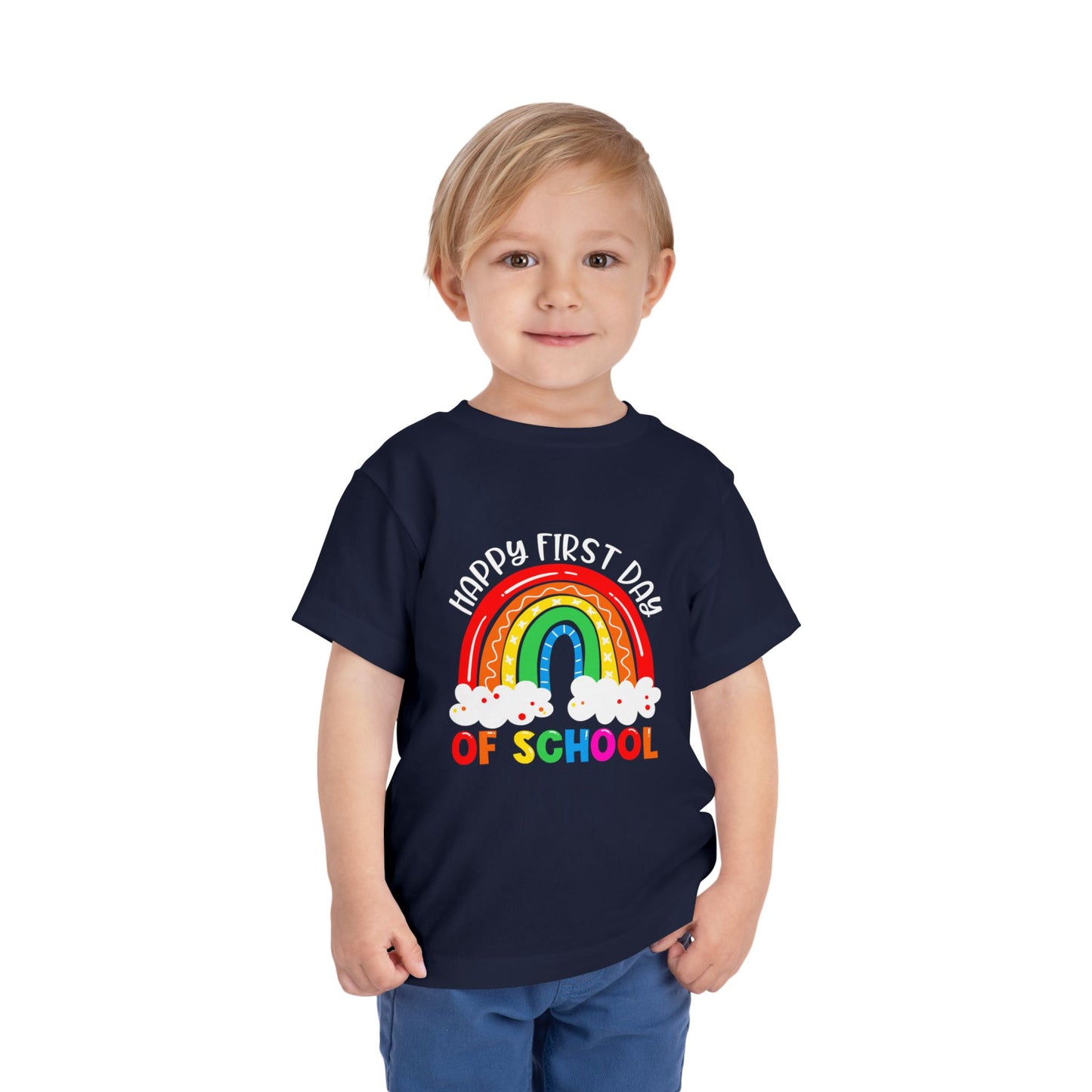 Happy First Day of School Toddler Short Sleeve Tee