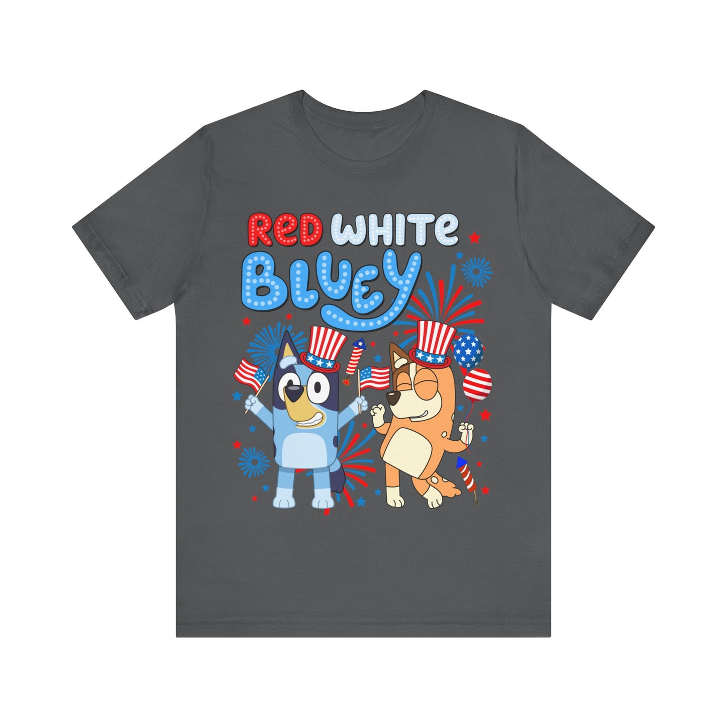 Red, White & Bluey Jersey Short Sleeve Tee