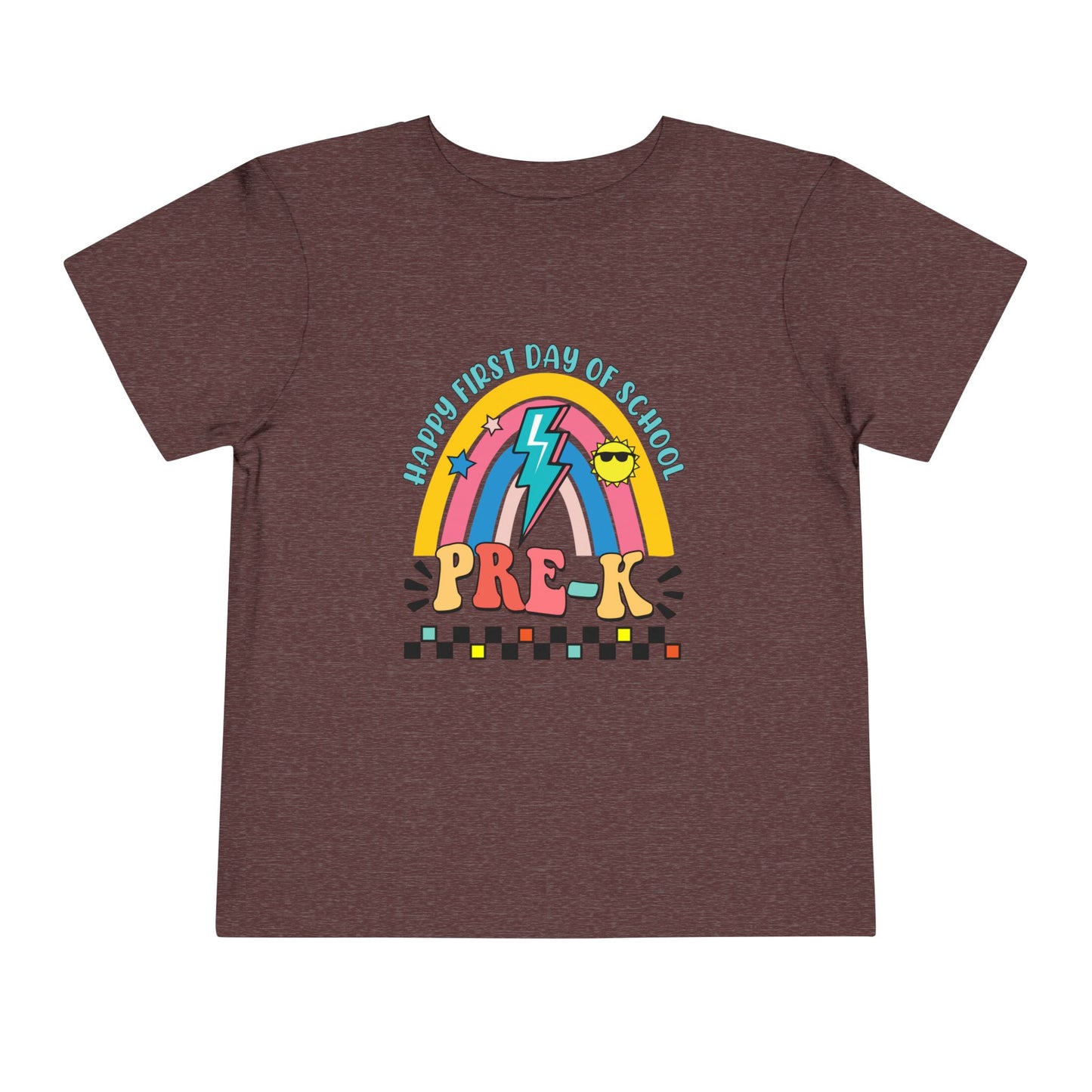 Happy First Day of School - Pre-K Toddler Short Sleeve Tee