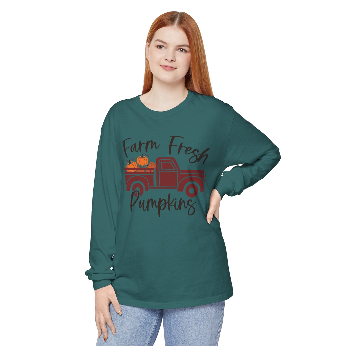 Farm Fresh Pumpkins Long Sleeve T-Shirt