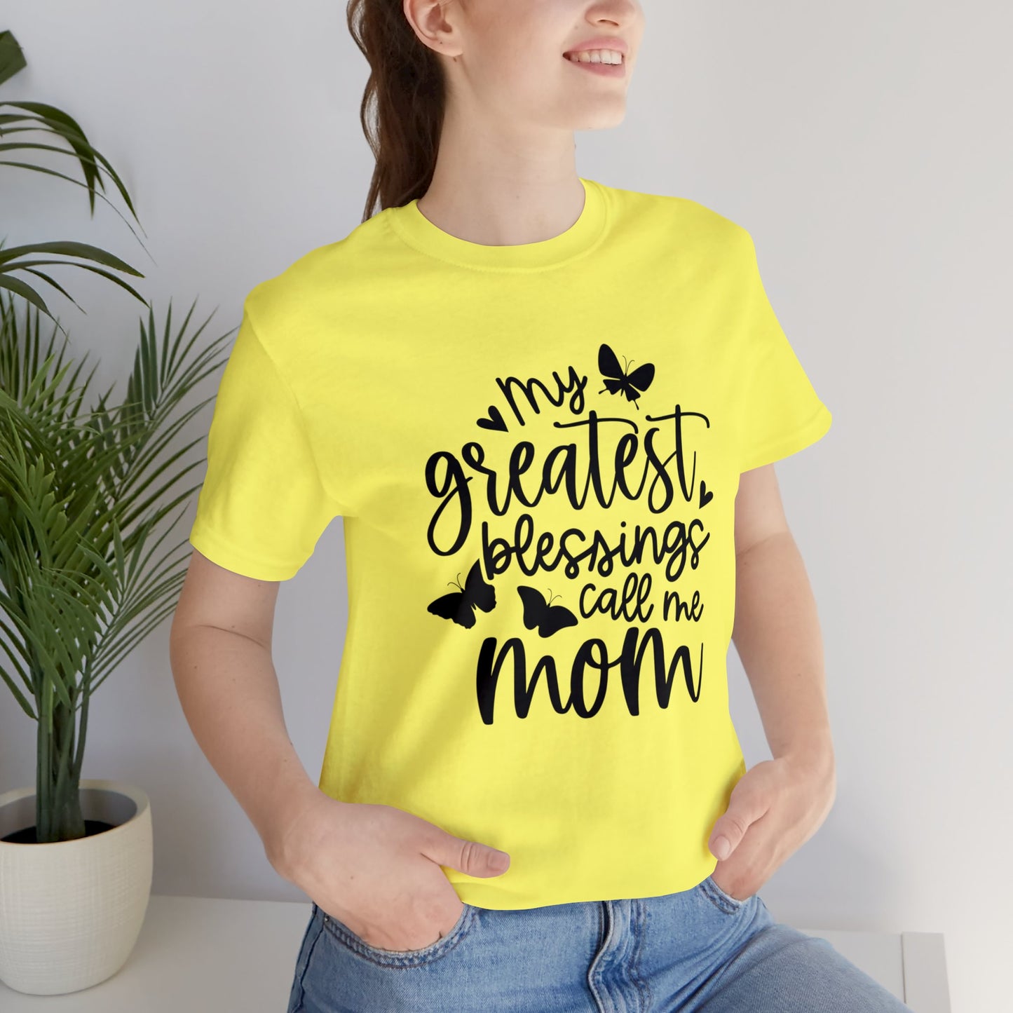 My greatest blessings call me mom short sleeve tshirt