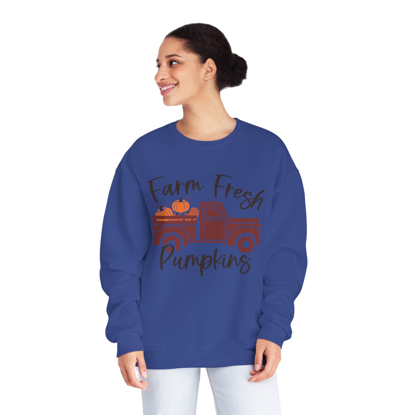 Farm Fresh Pumpkins Crewneck Sweatshirt