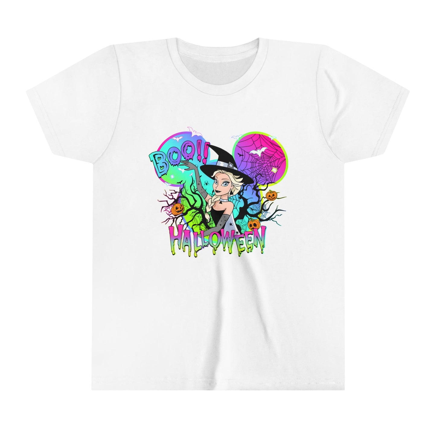 Elsa Boo! Halloween Youth Short Sleeve Tee