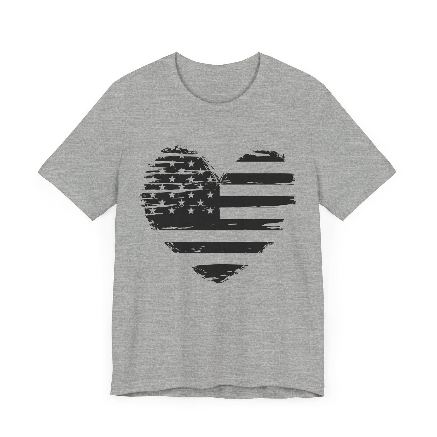 Heart flag Jersey Short Sleeve Tee